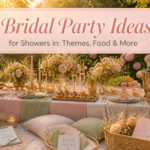 Various bridal shower themes and ideas displayed visually.