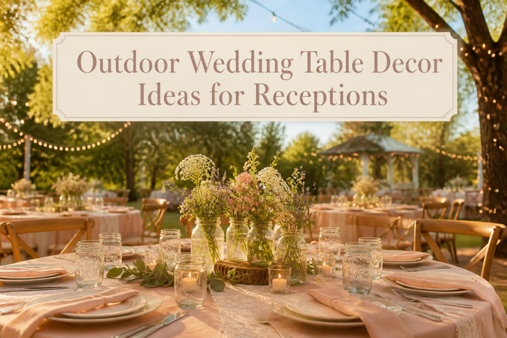 4 Outdoor Wedding Table Decor Ideas for 2026 Receptions